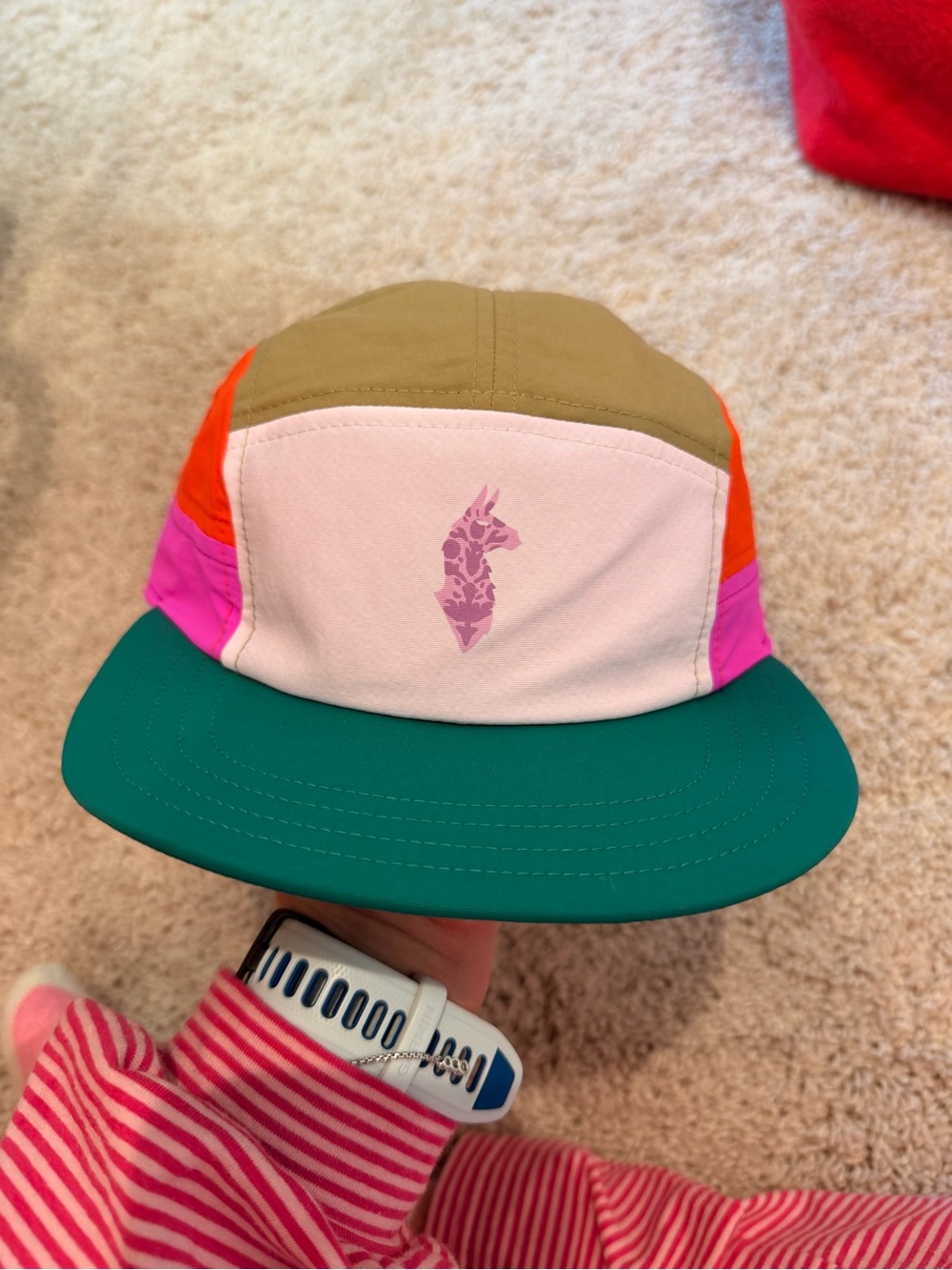Cotopaxi x Free People Multicolor Five-Panel Cap - Green Brim
